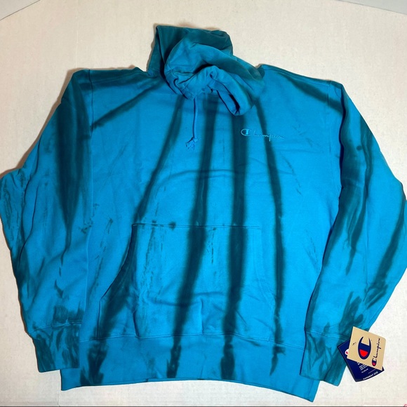 Champion Other - PRICE FIRM!!! UO Exclusive Champion Lightweight Feather Dye Fleece Hoodie L NWT